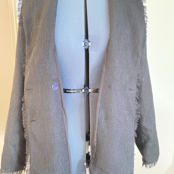 Bishop + Young Frayed Edge Belted Blazer - Picture 6 of 11
